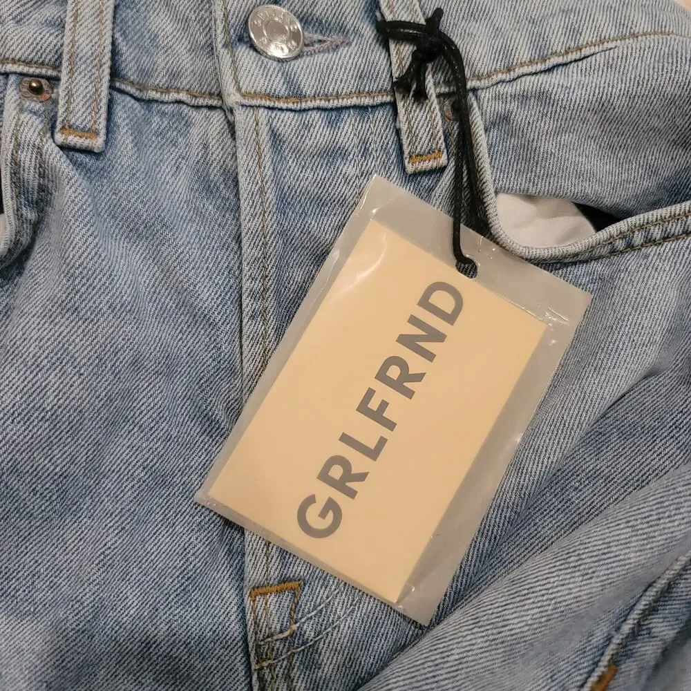 GRLFRND Cassidy Mid Rise Straight in Park Slope NWT Size 24 - Picture 5 of 9